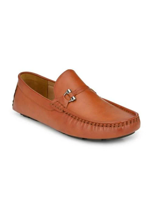 Guava Men's Tan Synthetic Leather Loafers