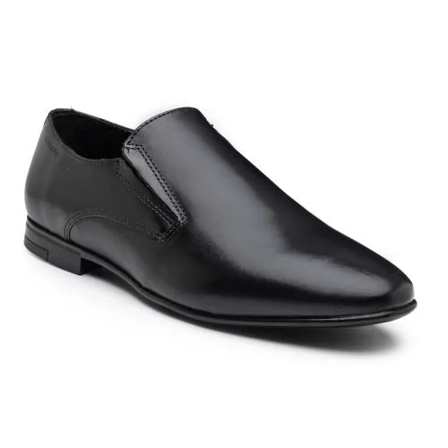 Red Tape Men Black Slip-On Shoes