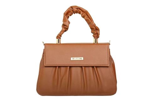 LADY QUEEN Brown PU Leather Women Handbag (LQ-0007T)