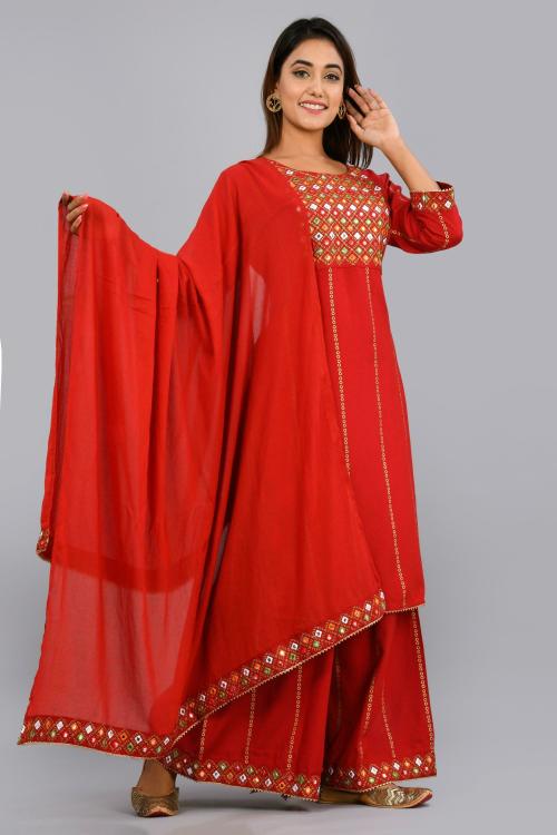 Shoecom Kurti Palazzo Women Kurta Palazzo Set