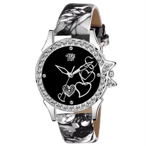 SWADESI STUFF Analogue Black Dail Watch For Women and Girls- (113 DIL BLACK)