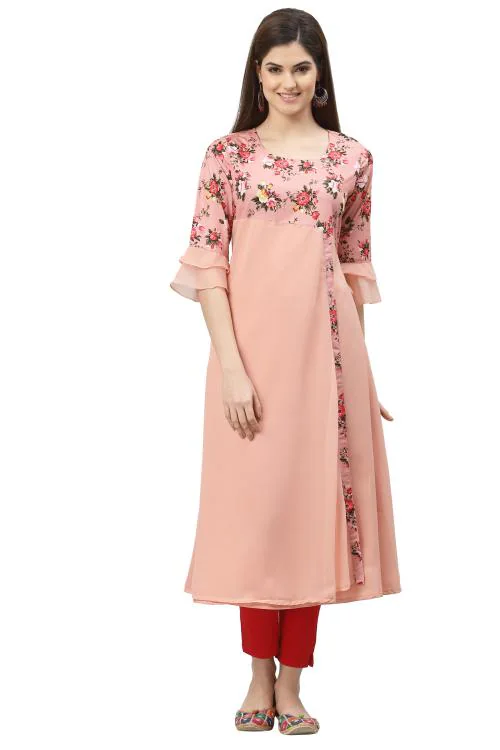 skin colour kurti design