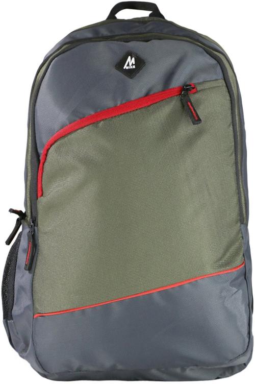 Mike Bags Green Polyester Campus Laptop Backpack With Laptop Sleeve - 20 L