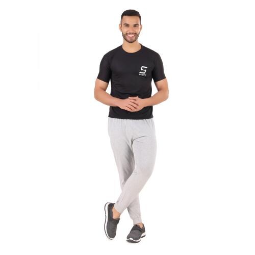Sarite Pack of 1 Cotton Men's Regular Grey Narrow Fit Lower