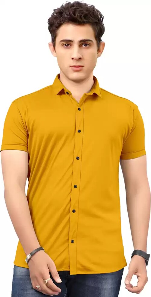 Kalix International lycra stretchable shirts for men|Half Sleeve
