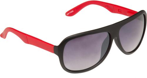 Gansta Aviator Full-Frame Black Red Sunglasses ,Men(GN11085-Blk-Red)