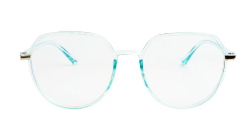 Soigne Unisex Oversized Spectacle Frame. Light Blue Color Frame. Blue Light Blocking Lens, Size-OVERSIZED
