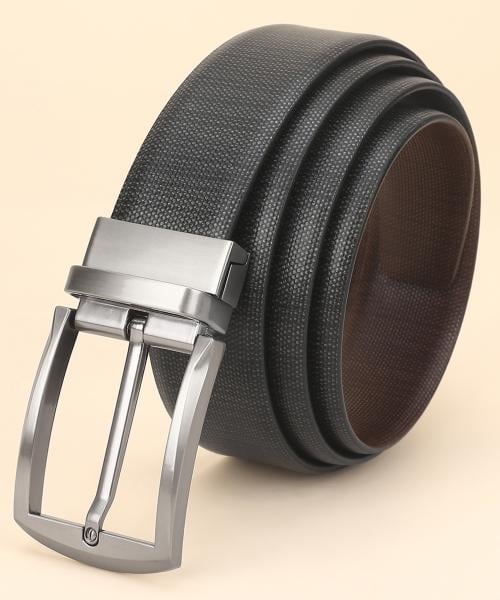 GIL Men's Genuine Leather Black & Brown Reversible Belt 38