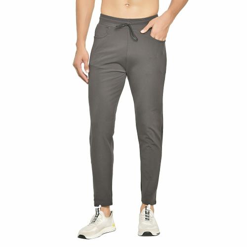 BEBUNIYAD Mens Lycra Slim fit Casual Drawstring Track Pants (Light Blue, XL)