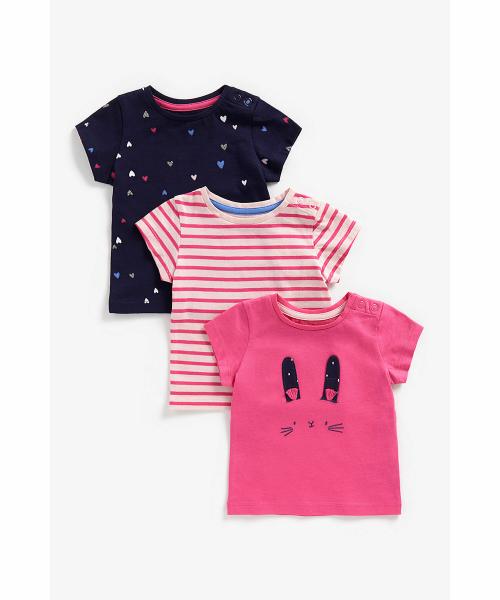 Mothercare Girls Multicolor Cotton Printed T-shirt