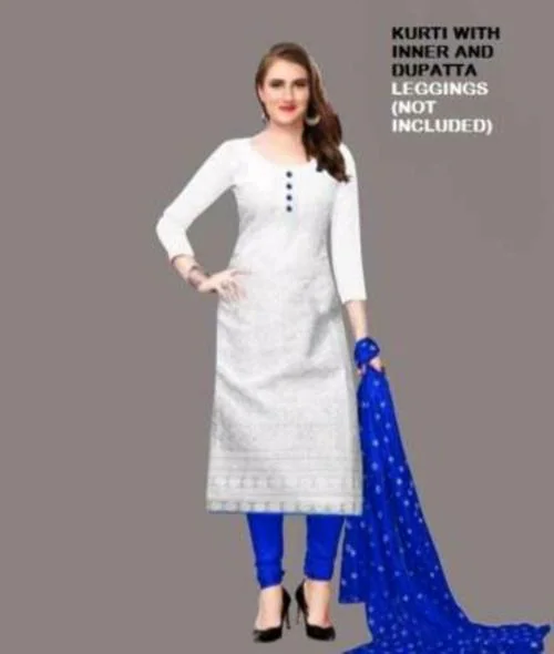 PRIYA TRENDZ Women Kurta and Dupatta Set ROYAL BLUE