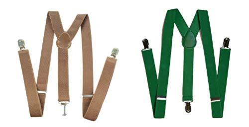 Bilanca Men Brown Leather Belt Suspenders