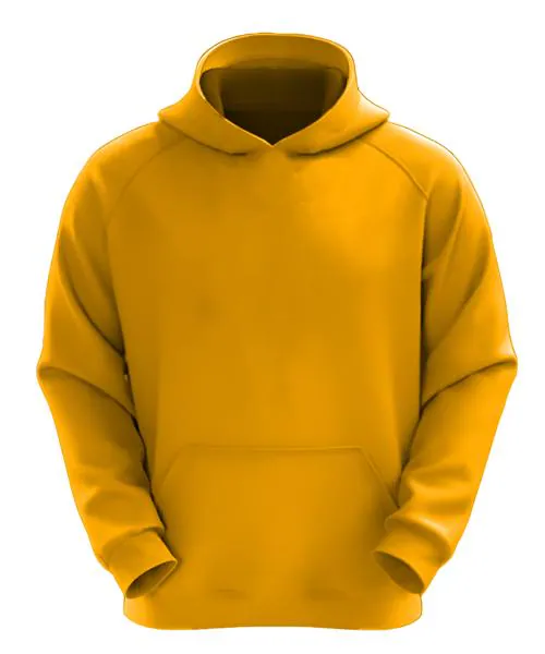 Leotude Men's Full Sleeve Regular Fit Hoodie Neck Sweatshirt (Solid Color Mustard)