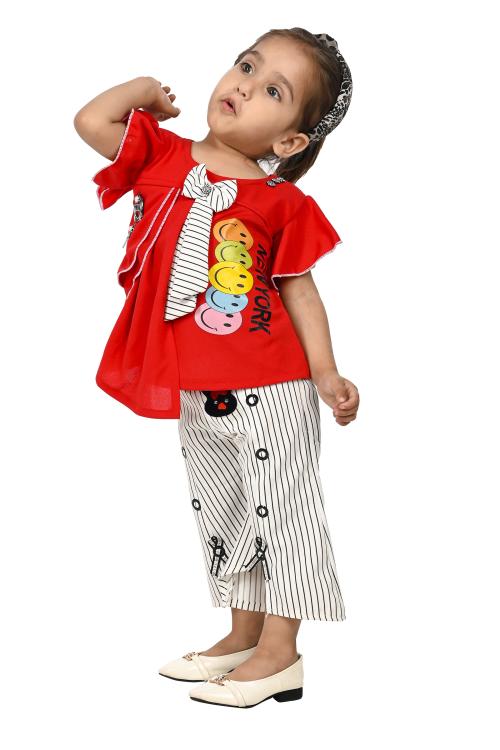 GIRLS STYLISH TOP AND PANT SET