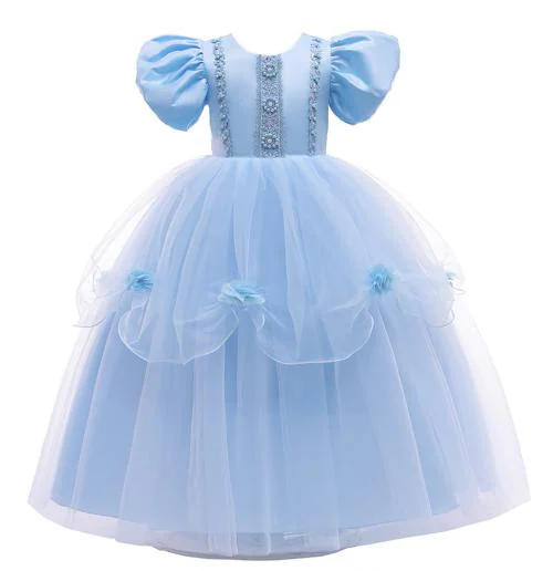 My Lil Princess Girls Frozen Cinderella Blue Dress for Girls