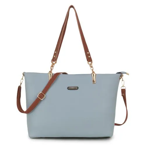 Clementine Latest Tote Bag For Women's and Girls | Ladies Purse Handbag With Adjustable Long Strap |Blue|