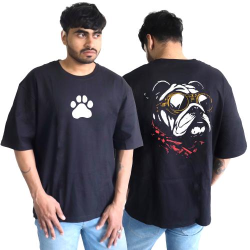 F-klan glow in dark Oversized Bull dog design T-shirt XL