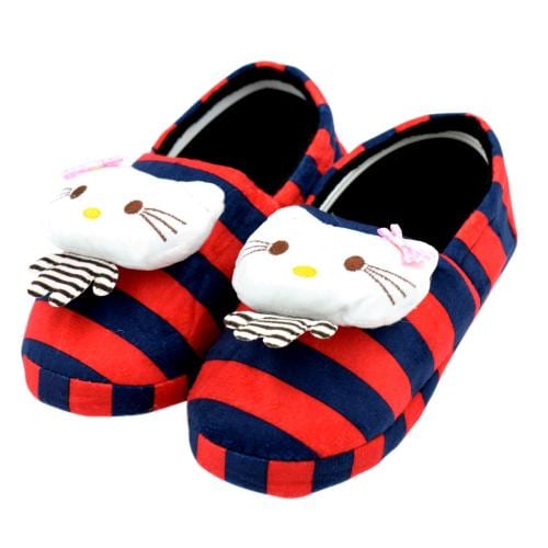 KOMTO Girls Cute Cartoon Indoor Wear Shoes For Girl Cartoon Design Red & Blue Color UK 3 Slip-On Sneakers For Women (Red)