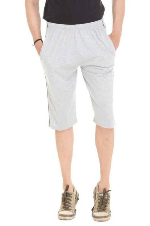 Colors and Blends Men White Plain / Solid Shorts