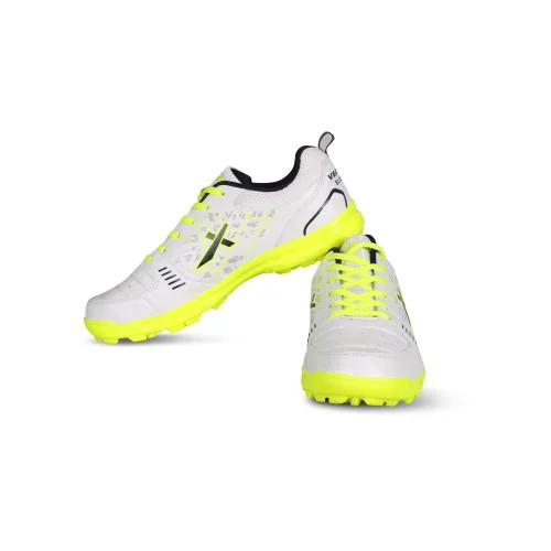 Vector X BLASTER-22Y Cricket Shoes for Men (White,Green)