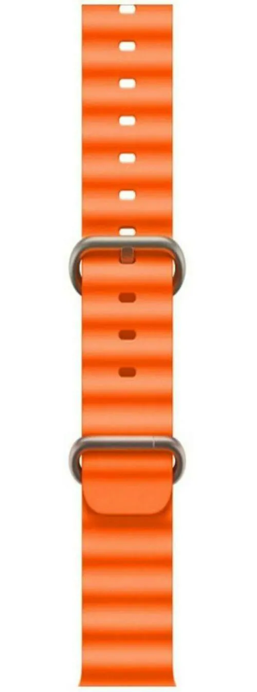 Strombucks Orange Silicone Watch Strap for Series Ultra, 8, 7, 6 and 5 210mm
