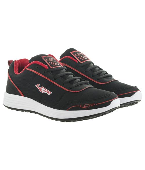 Lancer INDUS-242BLK-RED Black Red Sports Shoes