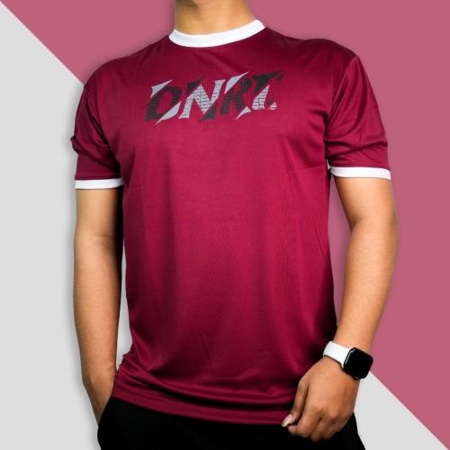 SONIBROS DNRT PRINTED HALFSLEEVES BORDERED DRY-FIT T-SHIRTS