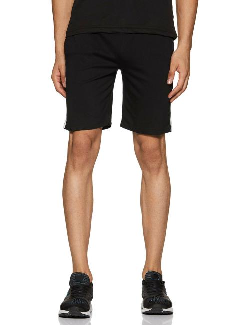 e1k South Sailor Men Black Cotton Shorts With Side Pockets (L)