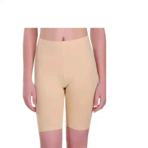 BOLLAR Pack of 2 Solid Women Beige Cycling Shorts-size-S