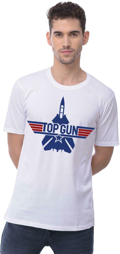 Harshys Men Top-Gun Printed Graphic Polyester T-Shirt