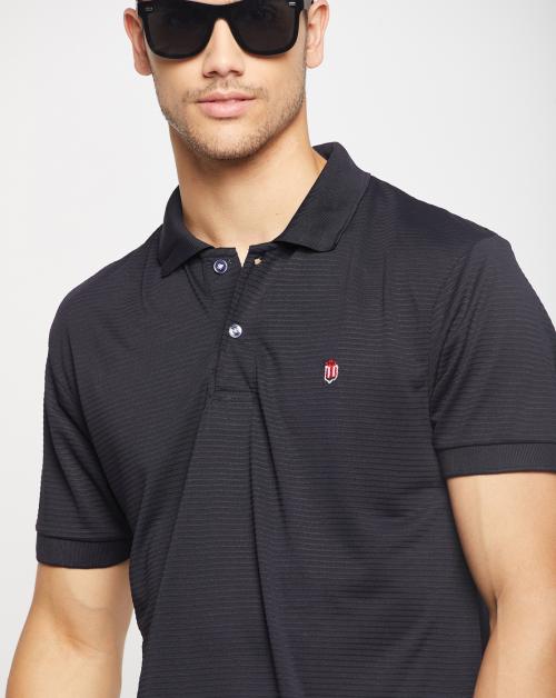 URBAN TAILOR Men's Cotton Blend Half Sleeves Solid Polo T-shirt