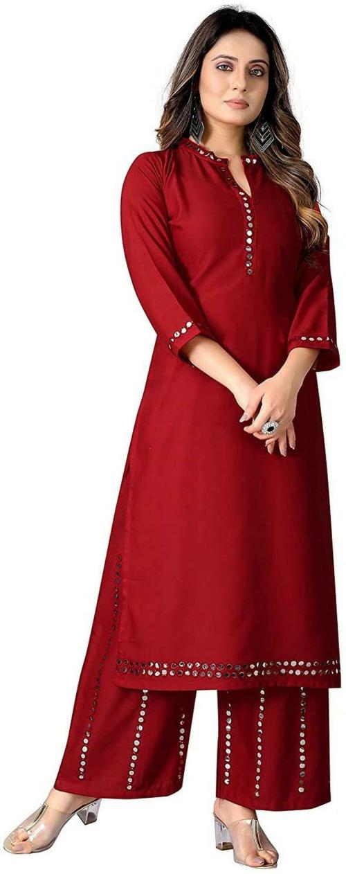 Helwin Desiner Women Kurti Palazzo Set