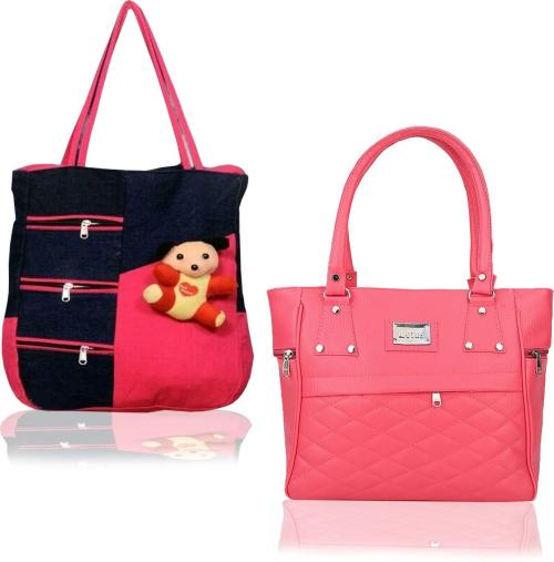 PLAMA Pink Pu For Women Handbag