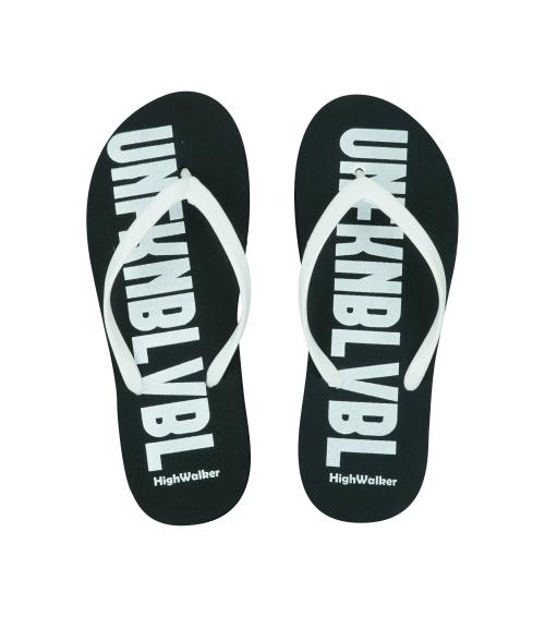 HighWalker Women's Black Flip Flops