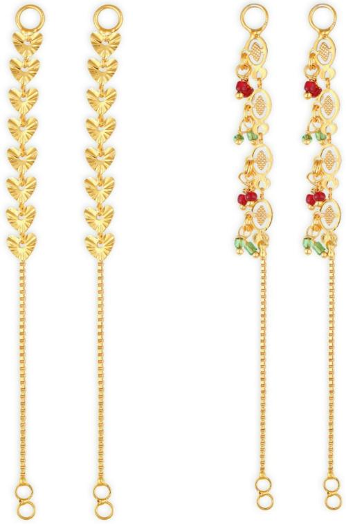 Vighnaharta Alloy Ear Thread For Women And Girls (Pair Of 2)