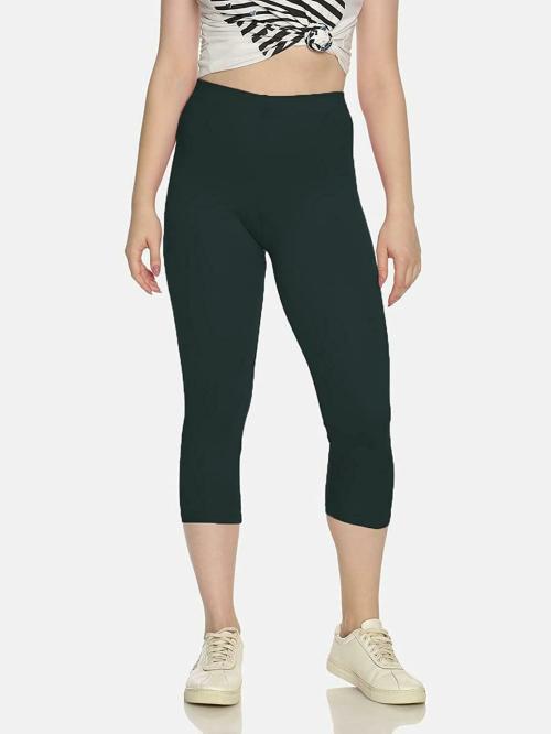 Feather Soft Women Black Viscose Leggings (M) JioMart