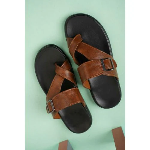WALKFREE Men Textured One Toe Comfort Sandals