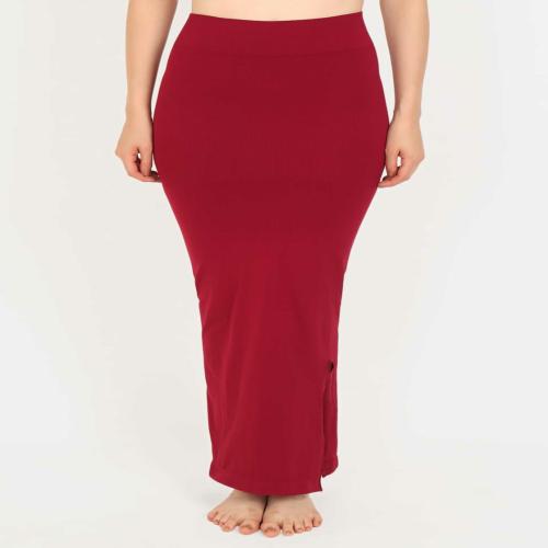 Beau Design WOMEN'S MAROON DRAWSTRING SAREE SHAPEWEAR PETTICOAT