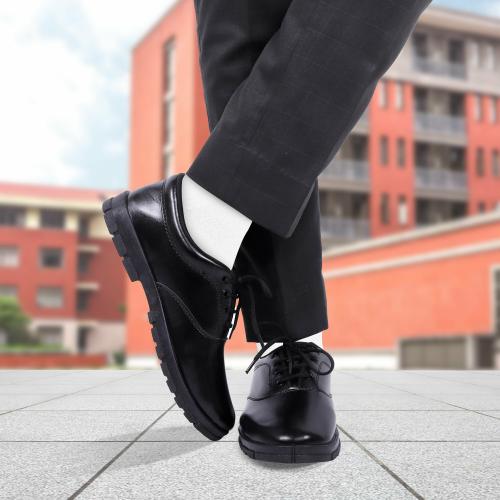 Richale Racine Boys & Girls Black School Shoes