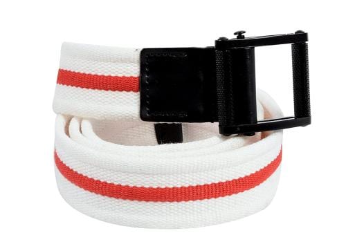 Leonardi White Canvas Belt