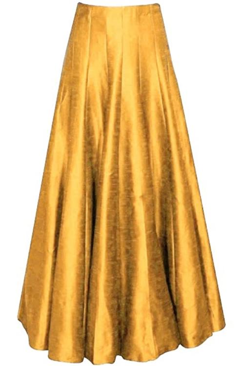 Buy Radhika 'n' Dhaanya creation Raw silk kali long ghera skirt