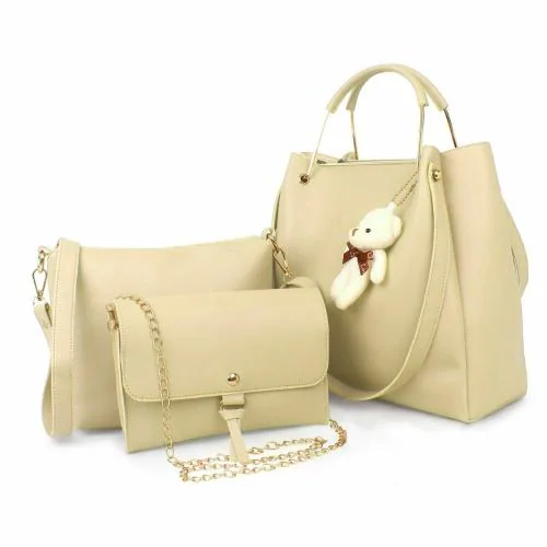 Daniel Clark Beige Beautiful Ladies Handbags Set of (3) For girls and Women