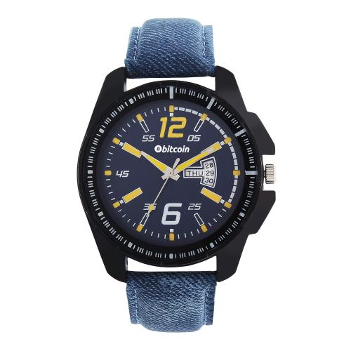 BITCOIN Wrist Watch For Men With Day & Date Indicator