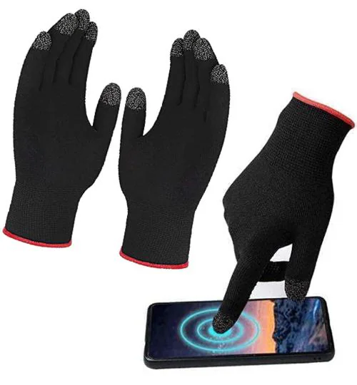 ZURU BUNCH Pack of 1 Pair Full Hand Gloves Sweatproof Smooth & Responsive Touch, Works with All Smartphones, Tablets, Laptop Touchpad