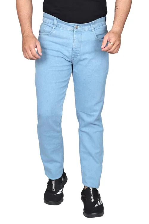 Buzzic men Plain light blue jeans