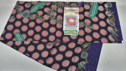 (Black with Pink Flower Designed) Lungi Indonesia Printed Type Chank Brand - Flower Designed Soft Touch Lungi A6 Model