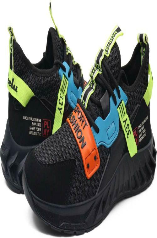 D Shoes STICKER Running Shoes For Men (Black)