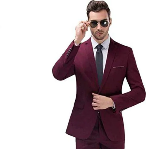 Luxrio Men Maroon Blazer