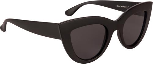 NuVew UV Protected Cat eye Sunglasses for Women Stylish - (Black Lens | Black Frame | Medium Size)