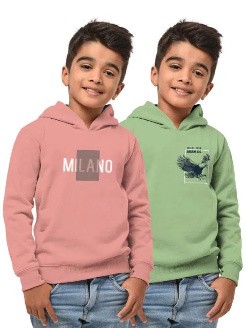 HELLCAT Boys Multicolor Cotton Blend Printed Pack of 2 Sweatshirts
